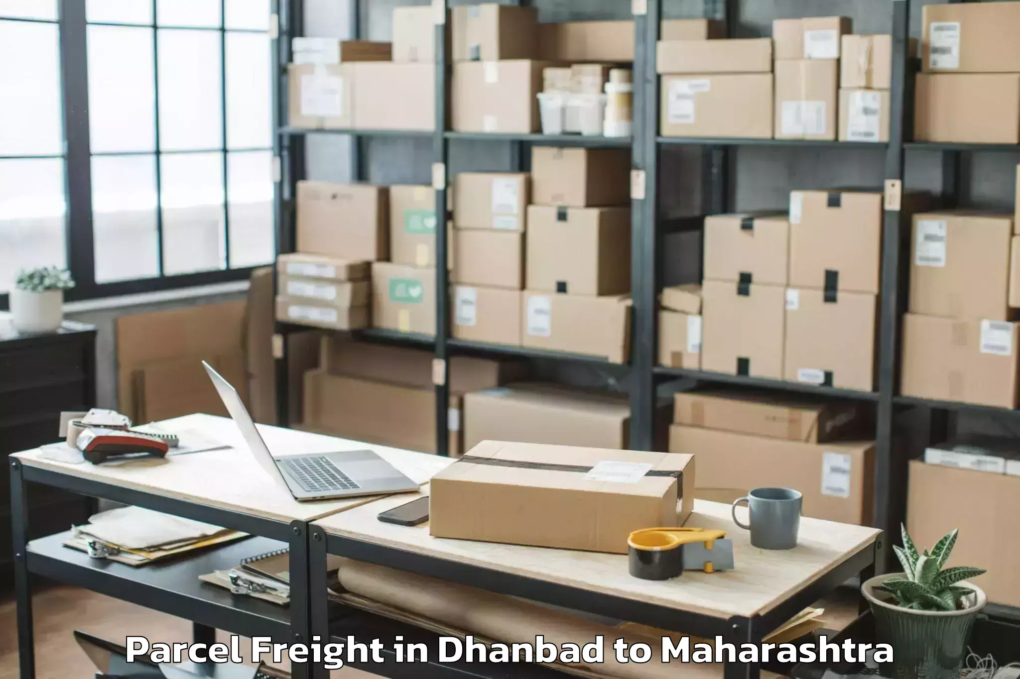 Book Dhanbad to Solapur Parcel Freight Online